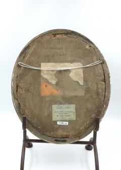 Arms of Aldridge Stitchwork in Oval Giltwood Frame - 1364231