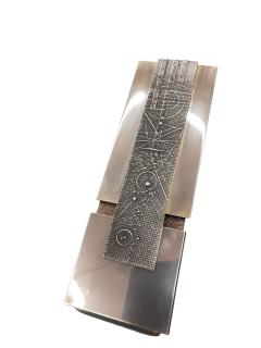 Arnaldo Pomodoro Nice clock and box attributed to Arnaldo Pomodoro - 4419883