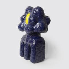 Arnauld Le Calv BLUE GUARDIAN glass and ceramic small sculpture - 4715438