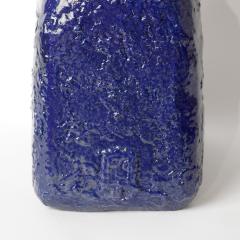 Arnauld Le Calv BLUE GUARDIAN glass and ceramic small sculpture - 4715441
