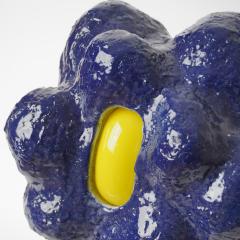 Arnauld Le Calv BLUE GUARDIAN glass and ceramic small sculpture - 4715442