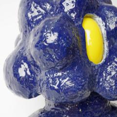 Arnauld Le Calv BLUE GUARDIAN glass and ceramic small sculpture - 4715443