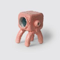 Arnauld Le Calv SMALL ALIENS glass and ceramic set of 3 small sculptures - 4715430