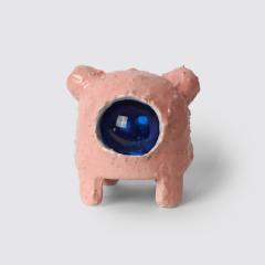 Arnauld Le Calv SMALL ALIENS glass and ceramic set of 3 small sculptures - 4715431
