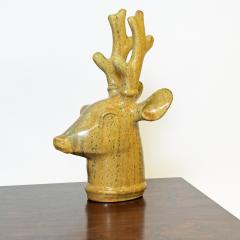 Arne Bang Arne Bang stoneware figure of deer head 1953 - 4460899