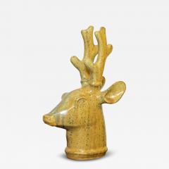 Arne Bang Arne Bang stoneware figure of deer head 1953 - 4461019
