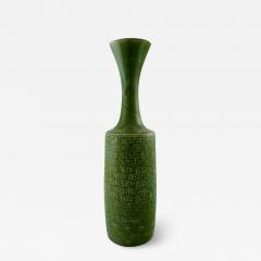 Arne Bang Large stoneware vase modeled with cylindrical body and narrow mouth - 1295959
