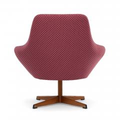 Arne Dahl n Dahl ns Dalum Mid Century Swedish Teak Swivel Chairs Pair - 4319740