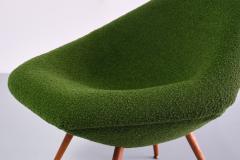Arne Dahl n Pair of Arne Dahl n Lounge Chairs in Green Boucl and Teak Sweden 1960s - 3481027