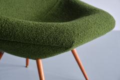Arne Dahl n Pair of Arne Dahl n Lounge Chairs in Green Boucl and Teak Sweden 1960s - 3481029