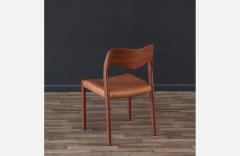 Arne Hovmand Olsen Arne Hovmand Olsen Model 71 Teak Leather Dining Chairs - 3489516