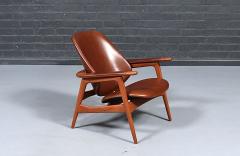 Arne Hovmand Olsen Arne Hovmand Olsen Teak Cognac Leather Lounge Chair for Mogens Kold - 4790478