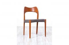 Arne Hovmand Olsen Arne Hovmand Olsen Teak Leather Dining Chairs for Mogens Kold - 2243414