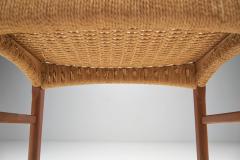 Arne Hovmand Olsen Arne Hovmand Olsen Teak and Paper Cord Stool Denmark 1950s - 2171776