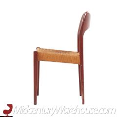 Arne Hovmand Olsen Arne Hovmand Olsen for Mogens Kold Danish Teak Papercord Dining Chairs - 3683967