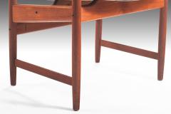 Arne Hovmand Olsen Captains Chair in Teak by Arne Hovmand Olsen for Onsild M belfabrik - 2613213