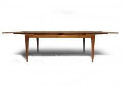 Arne Hovmand Olsen Danish Arne Hovmand Olsen Large Teak Dining Table with Leaves 6 10 Guests - 4057746