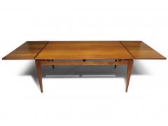 Arne Hovmand Olsen Danish Arne Hovmand Olsen Large Teak Dining Table with Leaves 6 10 Guests - 4057747