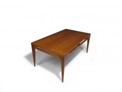 Arne Hovmand Olsen Danish Arne Hovmand Olsen Large Teak Dining Table with Leaves 6 10 Guests - 4057751