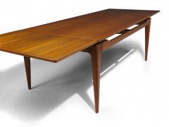 Arne Hovmand Olsen Danish Arne Hovmand Olsen Large Teak Dining Table with Leaves 6 10 Guests - 4057753