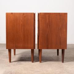 Arne Hovmand Olsen Danish Modern Nightstands by Arne Hovmand Olsen 4 Drawer Cabinets in Teak - 3373869