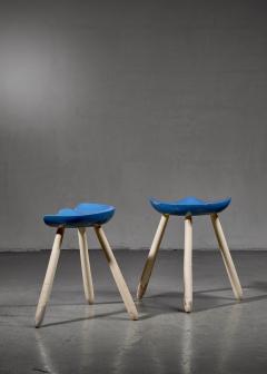 Arne Hovmand Olsen Pair of Arne Hovmand Olsen tripod stools - 4224032