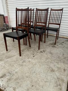 Arne Hovmand Olsen Set of 6 Arne Hovmand Olsen Teak Dining Side Chairs - 4406813