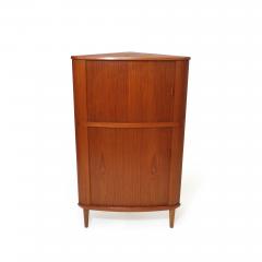 Arne Hovmand Olsen Tambour Door Corner Cabinet - 2655459