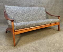 Arne Hovmand Olsen VINTAGE DANISH MID CENTURY MODERN TEAK AND OAK LOVESEAT SOFA - 3260539