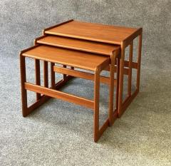 Arne Hovmand Olsen Vintage Danish Trio Teak Nesting Tables Attributed to Arne Hovmand Olsen - 2618043