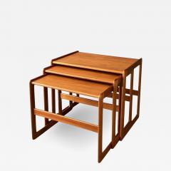 Arne Hovmand Olsen Vintage Danish Trio Teak Nesting Tables Attributed to Arne Hovmand Olsen - 2625619