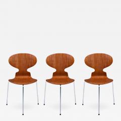 Arne Jacobsen Arne Jacobsen Ant Model 3100 Teak Chairs for Fritz Hansen - 2266806