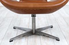 Arne Jacobsen Arne Jacobsen Leather Swan Chairs for Fritz Hansen - 2415792