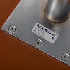 Arne Jacobsen Arne Jacobsen Swan Sofa Pair of Chairs in Cognac Leather Set of 3 - 4533810