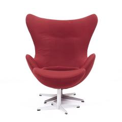 Arne Jacobsen Arne Jacobsen for Fritz Hansen Mid Century Egg Chair and Ottoman - 3839772