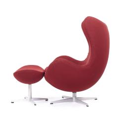 Arne Jacobsen Arne Jacobsen for Fritz Hansen Mid Century Egg Chair and Ottoman - 3839776