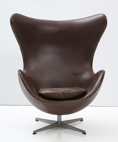 Arne Jacobsen Arne Jacobson Egg Chair and Ottoman Original Leather for Fritz Hansen 1976 - 2652890