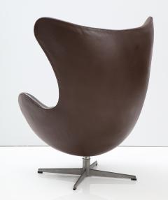 Arne Jacobsen Arne Jacobson Egg Chair and Ottoman Original Leather for Fritz Hansen 1976 - 2652893