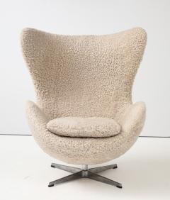 Arne Jacobsen Arne Jacobson Vintage Egg Chair in Shearling for Fritz Hansen - 3936673