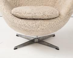 Arne Jacobsen Arne Jacobson Vintage Egg Chair in Shearling for Fritz Hansen - 3936675