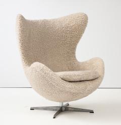 Arne Jacobsen Arne Jacobson Vintage Egg Chair in Shearling for Fritz Hansen - 3936679