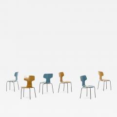 Arne Jacobsen Children T Chairs Produced by Fritz Hansen - 1996755