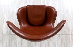 Arne Jacobsen Danish Modern Cognac Leather Egg Chair by Arne Jacobsen for Fritz Hansen - 3245326