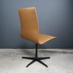 Arne Jacobsen Early Arne Jacobsen Oxford Chair in Cognac Leather Fritz Hansen c1970 - 2141774