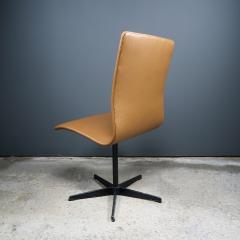 Arne Jacobsen Early Arne Jacobsen Oxford Chair in Cognac Leather Fritz Hansen c1970 - 2141776