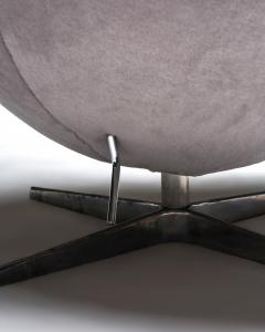 Arne Jacobsen Egg Chair by Arne Jacobsen with New Wool Mosu Velvet Upholstery - 4759801