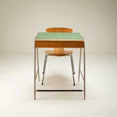 Arne Jacobsen Munkegaard School Desk and Mosquito Chair by Arne