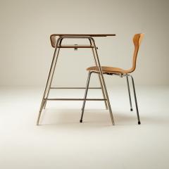 Arne Jacobsen Munkegaard School Desk and Mosquito Chair by Arne Jacobsen Denmark 1950s - 2273398