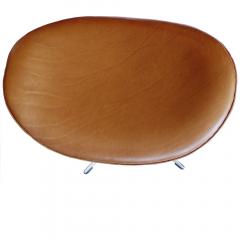 Arne Jacobsen Original Tan Leather Egg Chair And Ottoman by Arne Jacobsen - 407741