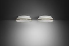 Arne Jacobsen Pair of Munkegaard Lamps by Arne Jacobsen for Louis Poulsen Denmark 1950s - 4515598